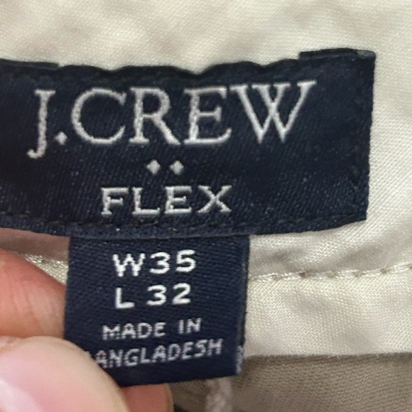 J. Crew Flex Chinos Men’s 35x32 Slim Fit Khaki - Picture 3 of 10